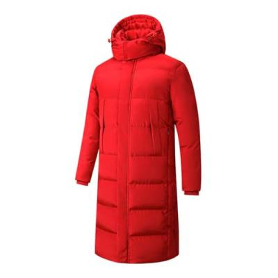 Leichte Daunenjacke Herren Lang Leicht Puffer Jacke Steppjacke Herren Übergangsjacke Dünne Daunenmantel Herren Puffer Mantel Leichter Steppmantel Winter Daunen Mantel Herren Warme Pufferjacke Kaputze von Generic