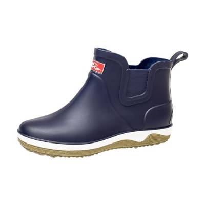 Männer Regen Slip Casual Schuhe Kurz Auf Stiefel Wasser Ankle Outdoor Mode männer Casual Schuhe Schuhe Herren Winter Sneaker (Blue, 40) von Generic