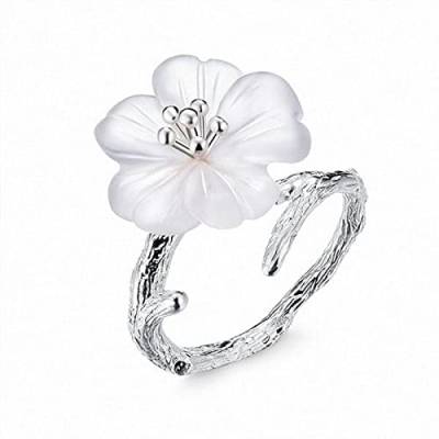 Männer Ringe wojonifuiliy01 Kirschring Kirschschmuck Rebe Wickelfinger verstellbar offenes Ende Mode natürlicher Blumenring Herbstwind als Geschenk an einen Freund (Pink, One Size) von Generic