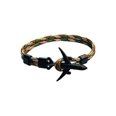 Perlen für armbänder Armschmuck An Meinen liebt Dich für Immer Nautisches Luftfahrtarmband Wasserdichter Regenschirm Seilmanschette Handschlaufe Stahlschraube Armkette- Mädchen (C, One Size) von Generic