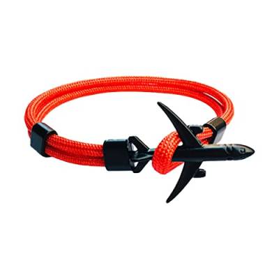 Perlen für armbänder Armschmuck An Meinen liebt Dich für Immer Nautisches Luftfahrtarmband Wasserdichter Regenschirm Seilmanschette Handschlaufe Stahlschraube Armkette- Mädchen (O, One Size) von Generic