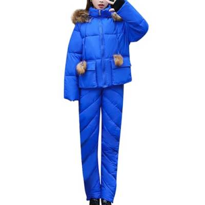 Skianzug Damen Einteiler Skioverall Snowboard Wasserdicht Schneeanzug Winter Warme Schneejacke Skifahren Sätze Outdoor Sport Skisuit Streifen Einteilig Jumpsuit Schneeoverall Overall von Generic