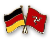 Freundschaftspin pins Deutschland - Isle-of-man Flagge Fahne Anstecker Button Metall NEU Anstecknadel von Generisch