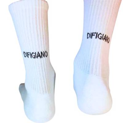 Generisch DIFIGIANO Statement Crew Socks Unisex Streetwear Tennissocken Sportsocken Socken Weiß Größe M von Generisch