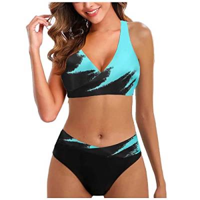 Generisch Damen bikinies,Bikini Druck,Bikini Oberteil große brüste,Bikini bügel,zweiteiliges Sommer-Set für Damen,Bikinihose,bauchweg Damen,Damen Bikini,Bikini Hose Damen,Bikini Damen Set weiß von Generisch