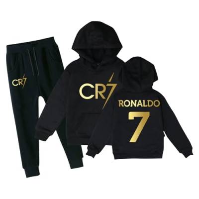 Generisch Fußball Trikots Kinder CR-7 Fußball-Trainingsanzug Kinder Hoodie & Jogginghose Set Jungen Fußball Geschenk #15 von Generisch