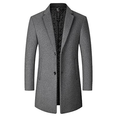 Generisch Herren Warme Wolle Coat Wintermantel Jacke Herrenmantel Wollmantel Damen Winter Herren Jacke Jacke Herren Parka von Generisch