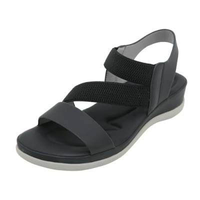 Sandalen Lose Einlagen Wolken Hausschuh Rutschfest Badelatschen Sommer Pantoletten Flip-Flops Damen Original Badeschuhe Barfußschuhe Weiß Strand Schlappen Clogs mit Plateau Korkoptik von Generisch