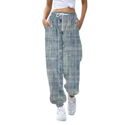 Schlafanzug Lang Damen, Sporthose Lang Damen Jogginghose Frauen Für Damen Jeggins Hose Für Damen High Waist Schlafanzug Damen Übergröße Gefütterte Cargohose, Hose Damen High Waist Sporthose Damen von Generisch