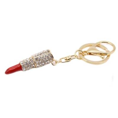 Schlüsselanhänger Elastisches Kristall Geldbörse Anhänger Auto Tasche Lippenstift Make-up Strass Schlüsselanhänger Schlüsselanhänger Sonstiges Schlüsselanhänger Kinder Mädchen (C, One Size) von Generisch