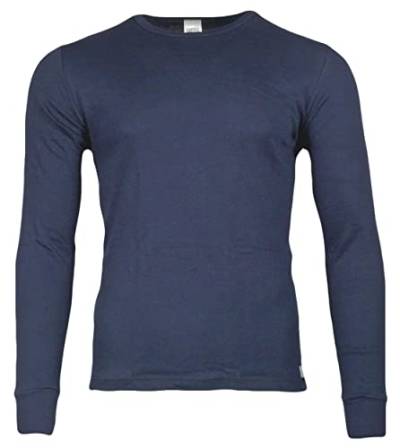 Thermo Unterhemd Langarmshirt Winter ThermoTherm® Langarm Shirt für Herren Funktionsshirt, Blau M (48/50) von Generisch