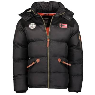 Geographical Norway Herren Parka Jacke Celian Winterjacke Kapuze WT1438H/GN Größe S Farbe black von Geographical Norway