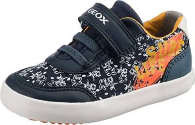 Geox Baby Jungen B Gisli Boy Sneakers, Navy Orange, 26 EU von Geox
