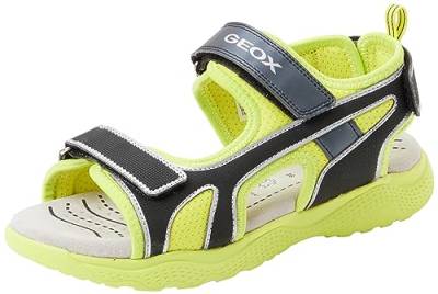 Geox J SPLUSH Boy Sandal, Lime/Black, 32 EU von Geox