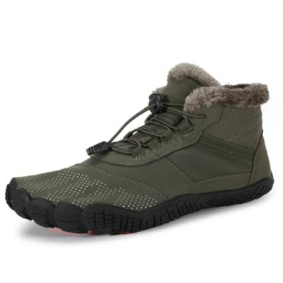 Barfußschuhe Winter Herren Damen Winterstiefel Outdoor Warm rutschfest Wasserdicht Gefüttert Winterschuhe Damen Herren Traillaufschuhes, 38 EU von Geymxzik