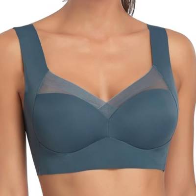 Damen BH ohne Bügel Zero Feel Bralette Nahtloser BH Schlaf BH Ultra leicht Push-Up BH Gepolstert Bügelloser Bustier für Schlafen Yoga von Geymxzik