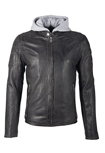 Gipsy Herren Rylo Lakev Lederjacke, Schwarz, Large von Gipsy