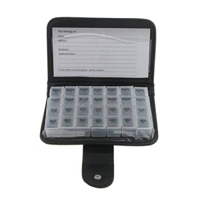 Gralara Wöchentliche 7 Wallet Boxen Aus für Tablet Organizer Aufbewahrungs Reisebehälter, Weiß von Gralara