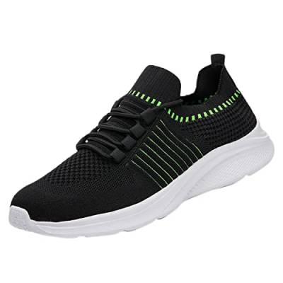 Gsheocm Schuhe Hinten Offen Herren Herrenschuhe Sommer Leichte Atmungsaktive Schnürschuhe Freizeitschuhe Turnschuhe Lässige Laufschuhe Schuhe Herren Blau Sneaker von Gsheocm