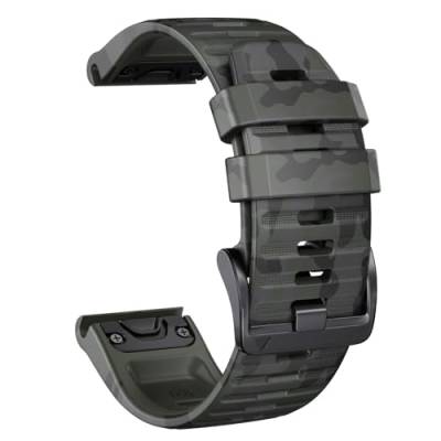 HASMI 22 mm 26 mm Smart-Armband kompatibel for Garmin Epix Gen 2 Silikonarmband for Fenix ​​7 7X 5 5X Plus 6 6X Pro 3HR Armband Quick Easyfit Band (Color : F6(3), Size : Garmin 945 965 955) von HASMI