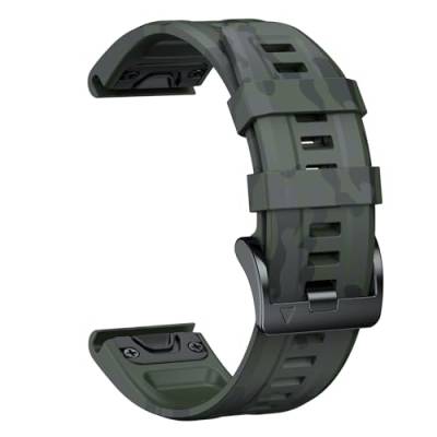HASMI 22 mm 26 mm Smart-Armband kompatibel for Garmin Epix Gen 2 Silikonarmband for Fenix ​​7 7X 5 5X Plus 6 6X Pro 3HR Armband Quick Easyfit Band (Color : F7(1), Size : 26MM Fenix 7X 5X) von HASMI