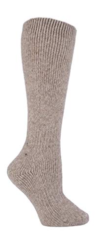 HEAT HOLDERS - Damen 2.7 Tog Thermo Winter Warm Knielang Wollsocken (37/42, Oatmeal Beige (XL.Wool)) von HEAT HOLDERS