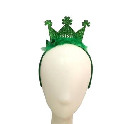 StPatricks Festival Feier Stirnband Party Pailletten Bowknot Haarreifen Party Stirnband Irisches Haarschmuck Einzigartiges irisches Thema Stirnband von HNsdsvcd