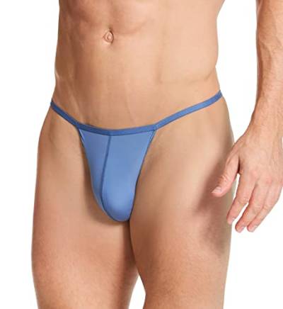 HOM Herren Basic G-String 'Plume' - Midblue - 2XL von HOM