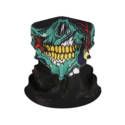 HSAJS Schädel Maske Multifunktionstuch Sturmmaske Gesichtsmaske Totenkopf Halstuch Schlauch Maske Kopftuch Skull Bandana für Motorrad Fahrrad Ski Halloween Paintball von HSAJS