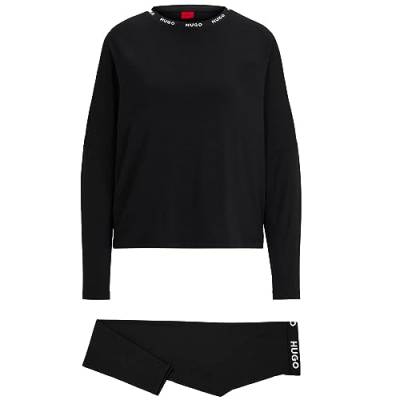 BOSS Women Unite_Long Set Black1, L von HUGO