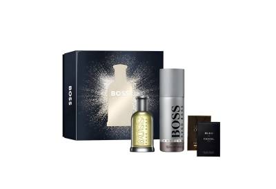 HUGO Eau de Parfum BOSS Bottled Eau de Parfum 50 ml Deodorant 150 ml Geschenkset, 2-tlg., Herrenparfum Luxusduft für Herren von HUGO