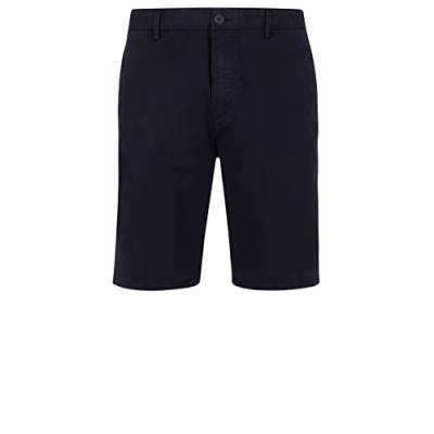 HUGO Herren David222SD Slim-Fit Chino-Shorts aus elastischer Baumwoll-Gabardine Dunkelblau 31 von HUGO