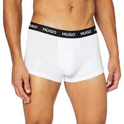 HUGO Herren Trunk Triplet Pack Boxershorts,Weiß White, M von HUGO