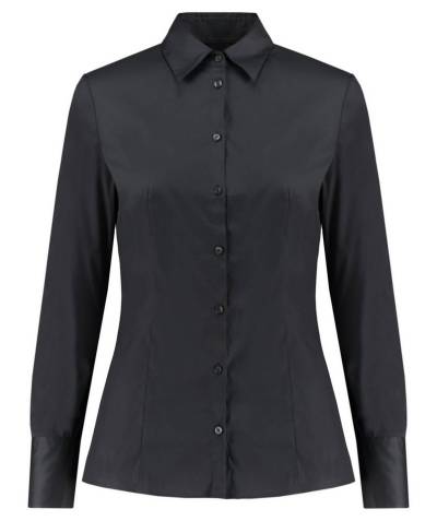HUGO Klassische Bluse Damen Bluse THE FITTED SHIRT bügelleicht Slim Fit (1-tlg) von HUGO