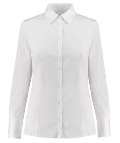 HUGO Klassische Bluse Damen Bluse THE FITTED SHIRT bügelleicht Slim Fit (1-tlg) von HUGO