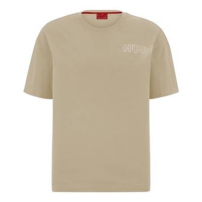 HUGO Men's Unite Pyjama_T_Shirt, Light Beige274, L von HUGO