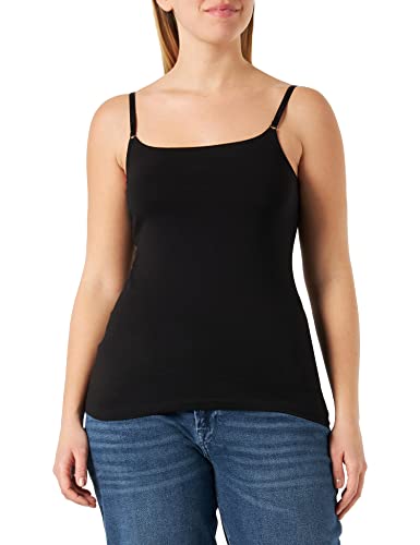 HUGO Women's Spaghetti Vest, Black1, XL von HUGO