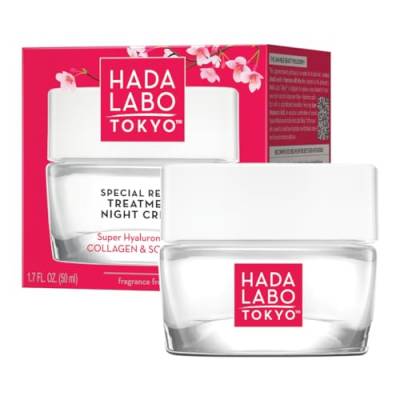 Hada Labo Tokyo 50 ml Revitalisierende Gesichtscreme Damen, Anti-Age Nachtcreme mit Hyaluronsäure, Regeneration der Haut, Gesichtspflege für 40+ von Hada Labo Tokyo