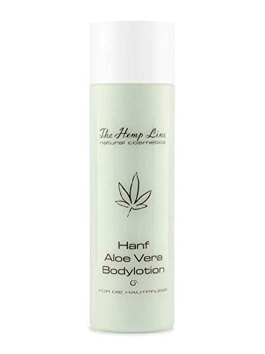 Hanf Bodylotion von The Hemp Line - intensive Feuchtigkeitspflege für trockene Haut mit Hanföl und Aloe Vera, ICADA-zertifizierte Naturkosmetik für Frauen & Männer (200 ml) von HanfHaus