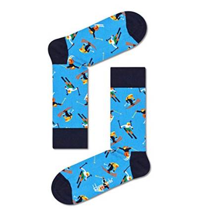 Happy Socks Damen Skiing Socken, Blue, 36-40 von Happy Socks