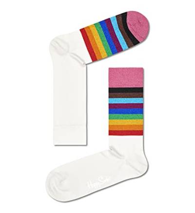 Happy Socks Rainbow Pride Sock, farbenfrohe und fröhliche, Socken für Männer und Frauen, Mehrfarbig (36-40) von Happy Socks