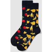 Happy Socks Socken mit Allover-Muster Modell 'Cherry' in Marine, Größe 36/40 von Happy Socks