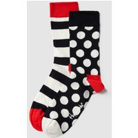Happy Socks Socken mit Allover-Muster im 2er-Pack Modell 'Big Dot' in Marine, Größe 36/40 von Happy Socks