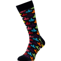 Happy Socks Socken mit Allover-Muster in Dunkelblau, Größe 36/40 von Happy Socks