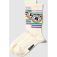 Happy Socks Socken mit Streifenmuster Modell 'Happiness Everywhere' in Offwhite, Größe 36/40 von Happy Socks