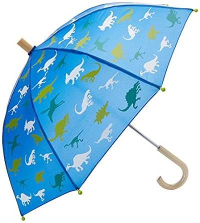 Hatley Jungen Bedrukte paraplu Regenschirm, Blau (Dinosaur Menagerie 400), Einheitsgröße (Herstellergröße: One size) EU von Hatley
