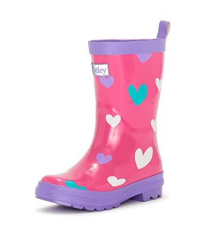 Hatley Mädchen Printed Wellington Rain Boots Gummistiefel, Pink (Sweethearts 650) von Hatley