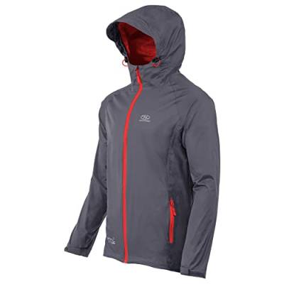 Highlander Waterproof Packaway Jacket – Regenmantel für Männer, Frauen und Kinder – Leichter und atmungsaktiver Regenmantel, der in seiner eigenen praktischen Tasche verstaut werden kann von Highlander