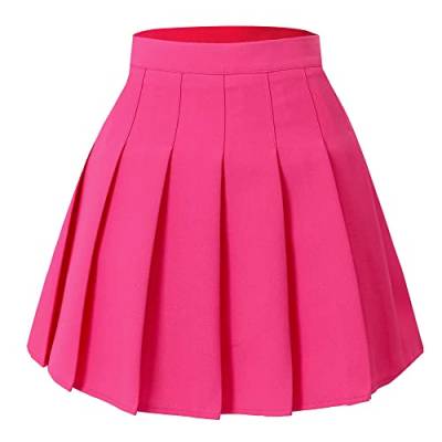 Hoerev Damen Mädchen Faltenrock Skirt Tennisrock Tennis Rock,38,L von Hoerev