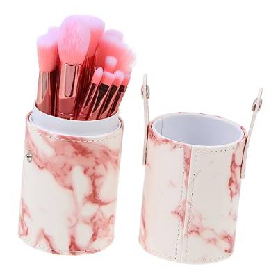 Housoutil 1 Satz Make-up-Pinsel-Set Make-up Pinsel Kosmetik-Accessoire Lotus Teelichthalter werkzeug praktischer Schminkpinsel Kosmetikpinsel Marmor einstellen Zubehör Make-up-Tools Plastik von Housoutil